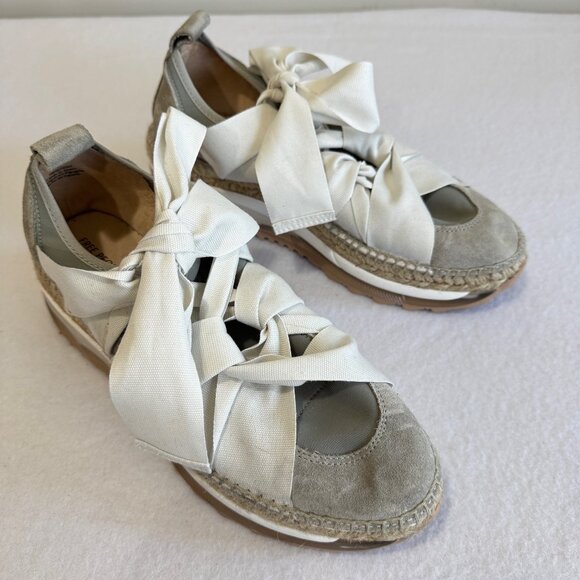 FREE PEOPLE Chapmin Espadrille Sneaker in Gray/Ivory Sz. EU39 - Picture 2 of 9